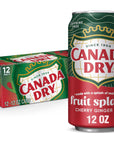 Canada Dry Cherry Gingerale Fruit Splash 12oz Pack of 12