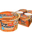 Nissin Top Ramen Bowl Ramen Noodle Soup Chicken 342 Ounce Pack of 6