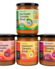 Tomato Bliss Variety Pack Heirloom Tomato Soup, All Natural, Non-GMO, Vegan, Dairy-Free, No Added Sugar, Healthy Tomato Soups, High in Vitamin C and antioxidants (16 oz, 4-pack)