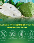 Vinut 100 Soursop Juice With Pulp 1657 fl oz Pack 12 No Sugar Added Real Guanabana Soursop Graviola Drink Fresh Natural Not from Concentrate NFC