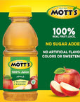 Mott's 100 Percent Original Apple Juice - 8 fl oz bottles - 24 Count (4 Packs of 6)