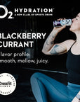 O2 Blackberry Currant Post Workout Recovery Drink  Powerful Electrolyte Drink for Daily Hydration