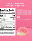 Strawberry Puffy Gummy Candy  Bulk Pack 2 Pounds  Pink Sweets