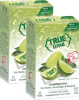 True Lime Unsweetened Crystallized Lime Pack of 2 Boxes Total 64 Individual Packets