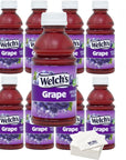 Welchs Grape Juice 10oz Bottles Pack of 8 with Bay Area Marketplace Napkins