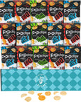 Pop Chips Variety Pack  15 Individual Chips Packets  6 Sea Salt 6 BBQ 3 Sour Cream Chips Packs 08 Ounce Bags  Safe and Delicious Pop Chips  Fun Time Chips Bulk  Gift Ready Packaging