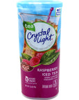 Crystal Light Raspberry Iced Tea Drink Mix 12Quart 16Ounce Canister Pack Of 10