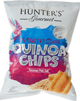 Hunter's Gourmet Quinoa Chips Peruvian Pink Salt - 75 gm