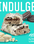 FAST BRANDS White Chocolate Cookies & Cream, 20 Gram Protein Bars (Pack of 12)