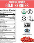 Viva Naturals Organic Dried Goji Berries Teas and Healthy Snacks for Adults (1 lb)