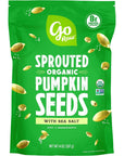 Go Raw Pumpkin Seeds with Sea Salt, Sprouted & Organic, 14 oz. Bag | Keto | Vegan | Gluten Free Snacks | Superfood