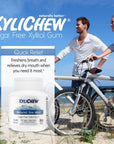 Xylichew 100 Xylitol Chewing Gum  Non GMO Non Aspartame Gluten Free and Sugar Free Gum  Natural Oral Care Relieves Bad Breath and Dry Mouth  Ice Mint 60 Count