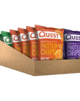 Quest Nutrition Tortilla Style Protein Chips Variety Pack, Chili Lime, Nacho Cheese, Loaded Taco, 1.1 Ounce (Pack of 12)