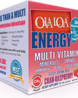 Ola Loa Energy Cran-Raspberry Multi Vitamin Drink Mix - Amino Energy Powder, Gluten Free, Detox, Dairy Free, Caffeine Free - Drink Your Vitamins for the Rigors of Daily Life - 30 Packets (8.25oz)