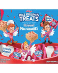 Rice Krispies Treats Mini Marshmallow Cereal Bars Kids Snacks Valentines Day Snacks Original with Holiday Sprinkles 124oz Box 32 Bars