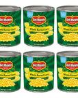 DEL MONTE Golden Sweet Whole Kernel Corn Canned Vegetables 6 Pack 106 oz