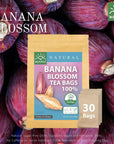 WANMAI29 Banana blossom Tea Bags 30Count Natural Sugar Free Drink Supports Vegan and Ketogenic Diets No Caffeine or Harsh Additives 100 Real Herb in Kraft Steeping Bag