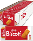 Lotus Biscoff Cookies, Caramelized Biscuit Cookies, 144 Cookies (12 Sleeves of 6 Two-Packs) Vegan, 3.28 Ounce (Pack of 12)