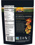 Setton Farms Pistachios Scorpion Pepper Extreme Flavor Naturally Seasoned Dry Roasted No Shell NonGMO Project Verified Gluten Free Vegan Kosher 5 Oz