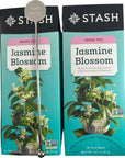 Jasmine Blossom Tea Bundle Includes 2 30 Bag Count Boxes Of Stash Jasmine Blossom Green Tea And 1 Premium FoxFyr Reusable Stainless Steel Stir Swizzle Stick