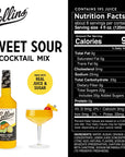 Collins Sweet and Sour Mix Made With Real Orange and Lemon Juice Classic Cocktail Recipe Ingredient Home Bar Accessories Cocktail Mixers 32 fl oz