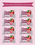 Strawberry Creme Savers Hard Cnady Bulk 1LB Bag of Cream Saver Candy Strawberry Cream Savers Creme Savers Strawberry and Cream Strawberry Cream Candy by Snackivore