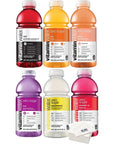 Vitamin Water Zero Sugar  Tasters Edition 6 Pack 20oz Bottles Vitamin Water Variety  with Bay Area Marketplace Napkins