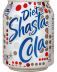 Shasta 3 Flavor Diet Soda Variety 8 fl oz Pack of 12 with By The Cup Coasters