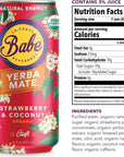 Babe Yerba Mate - Natural Energy Drink Alternative - 16oz (Pack of 12), 150mg Caffeine