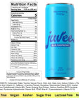 Juvee Rejuvenating Energy Drink. Blue Raspberry. Sugar Free Energy Drinks. Taurine, Vitamin B12, Vitamin B6. 128 Mg Of Caffeine. L-Theanine For Mood Support. Panax Ginseng For Focus. Vitamin C For Immune Support. Gluten Free 12 Fl Oz (Pack of 12)