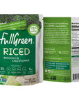 Fullgreen Riced Broccoli and Cauliflower 100 Veg shelfstable NO preservatives Vegan Keto and 89 lowercarbs than rice  case of 6 pouches