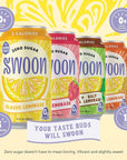 Swoon Sugar Free Lemonade Variety Pack - Low Carb, Paleo-Friendly, Gluten-Free Keto Drink - Made with 100% Natural Lemon Juice Concentrate - 12 fl oz (Pack of 12)