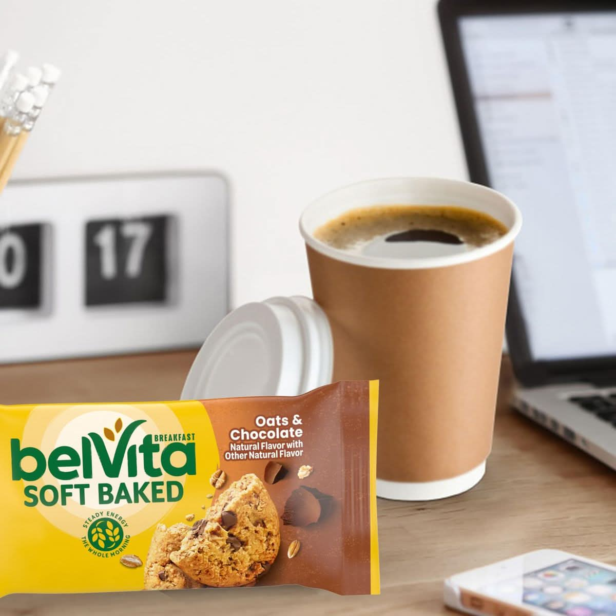 Belvita Soft Baked Oats  Chocolate Breakfast Biscuits 6 Boxes of 5 Packs 1 Biscuit Per Pack