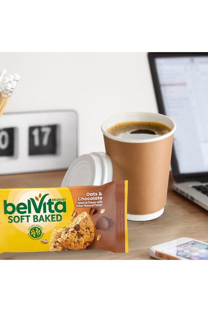 Belvita Soft Baked Oats  Chocolate Breakfast Biscuits 6 Boxes of 5 Packs 1 Biscuit Per Pack