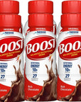 BOOST Original Nutritional Energy Drink  Balanced Nutritional Shake Variety  High Protein  Chocolate Strawberry Vanilla Flavors  10g Protein 27 Vitamins  Minerals  8 Fl Oz Bottle In BETRULIGHT Value Pack of 6 Chocolate