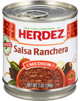 HERDEZ Ranchera Salsa Medium 7 oz Can 12Pack