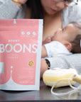 Booby Boons Chocolate Chip Lactation Cookies Breastfeeding Support Supplement 6 Ounce Bag Fenugreek Free Gluten Free Soy Free Non GMO Award Winning The milks on the way with Booby Boons Lactation Cookies