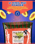 Authentic Red Li Hing Mui Powder  Flavor Fresh Fruit Candy Shave Ice or Cocktail Drinks  Sweet Sour  Salted Dried Plum Powder  Famous Asian Hawaiian Snack  25 Ounce