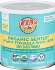 Earth's Best Organic Baby Formula for Babies 0-12 Months, Powdered Milk-Based Gentle Formula with Iron and Easy to Digest Proteins, 21 oz Formula Container