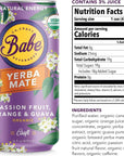 Babe Yerba Mate - Natural Energy Drink Alternative - 16oz (Pack of 12), 150mg Caffeine