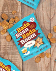 Enlightened Bada Bean Bada Boom  PlantBased Protein Gluten Free Vegan Crunchy Roasted Broad Fava Bean Snacks 100 Calories per Serving Sea Salt 1 oz Pack of 24