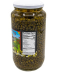 San Antonio Brand 32 Oz Imported Non Pareil Capers in Vinegar and Salt Brine