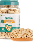 Hansia Roasted Cashew VEGAN Dry Roasted Unsalted Superfood Fresh Healthy Low Sodium Snacks Rich of Protein  Natural Fiber Protein Vitamin and Iron Roasted Cashew 1 Pound Pack of 1