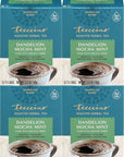 Teeccino Dandelion Mocha Mint Tea  Caffeine Free Roasted Herbal Tea with Prebiotics 3x More Herbs than Regular Tea Bags Gluten Free  10 Tea Bags Pack of 4