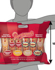 Popcornopolis Gourmet Popcorn Snacks 12 Cone Variety Snack Packs Gift Cone Zebra Popcorn Cheddar Cheese Popcorn Caramel Popcorn  Kettle Corn Popcorn