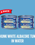 StarKist Chunk White Tuna in Water 5 oz Can 4 Count Pack of 1