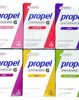 Propel Powder Packets Drink Mix Singles Variety of 6 Lemon Grape Berry Raspberry Lemonade and Kiwi Strawberry