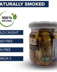 Riga Gold Smoked Sprats in Oil  Wild Caught Pack 5