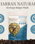 Whole Grain Freekeh Pilaf Mix by Harran Natural  PlantBased Protein Meal Vegan GMOFree Microwavable Pouch Ready in 60 Seconds  Chickpeas With Mushroom  66 oz 8 Pack 52 Oz 1500gr