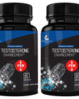 Pharmacist Recommended 2 fer 1 Offer 180ct Testosterone Booster Enhancement by Research Labs. Increase Lean Muscle Energy Strength. Saw Palmetto, Tribulus, Tongkat Ali, Horny Goat Weed, Zinc